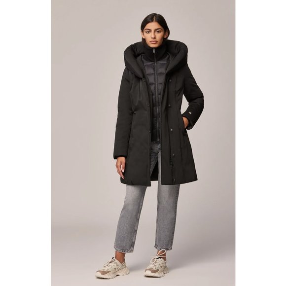 Soia & Kyo Camelia Black Down Coat in Excellent condition - Picture 3 of 4